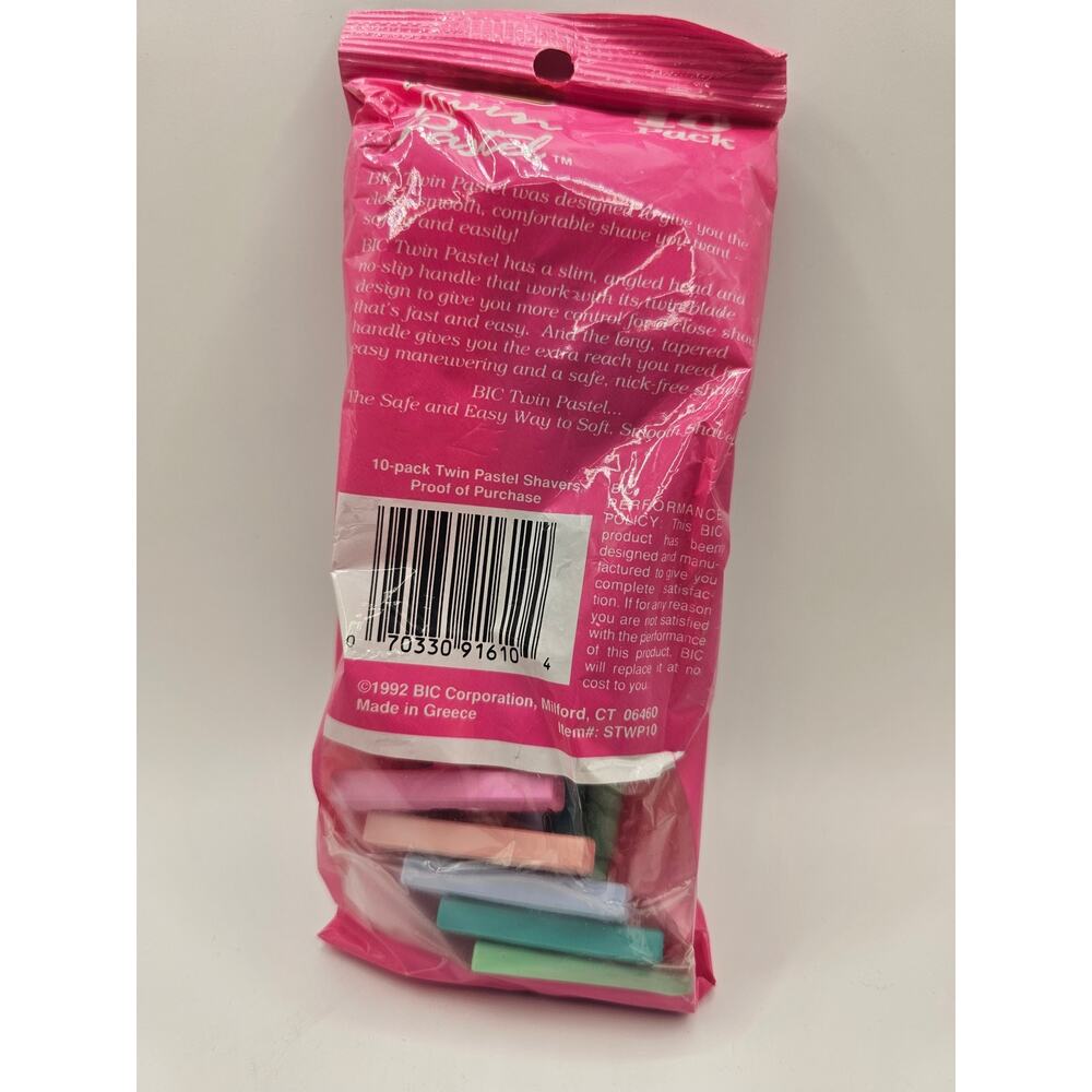 Sealed Bic Twin Blade Pastel Shavers 1992 (10 count) - Picture 3 of 7